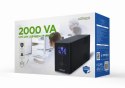 ENERGENIE ZASILACZ AWARYJNY UPS AVR 2000VA LCD, 3X C13, 2X SCHUKO, USB, RJ45