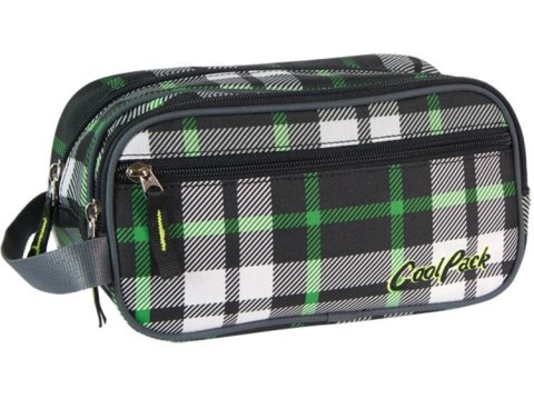 COOLPACK - WAVE - KOSMETYCZKA DUŻA - Green tartan