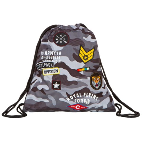 COOLPACK - SPRINT - WOREK SPORTOWY - CAMO BLACK (BADGES) *