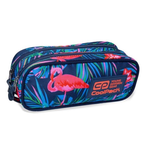 COOLPACK - CLEVER - SASZETKA PODWÓJNA - PINK FLAMINGO