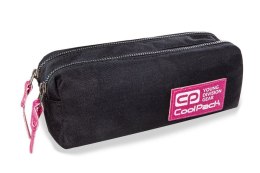 COOLPACK - EDGE - SASZETKA PODWÓJNA / PROSTOKĄTNA - PINK GLITTER