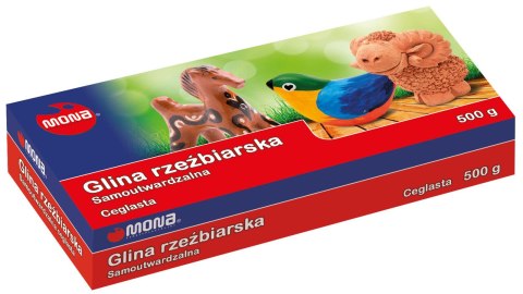 Glina rzeźbiarska samoutwardzalna ceglasta 500 g