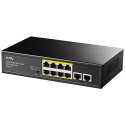 Cudy FS1010P łącza sieciowe Fast Ethernet (10/100) Obsługa PoE Czarny