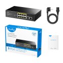 Cudy FS1010P łącza sieciowe Fast Ethernet (10/100) Obsługa PoE Czarny