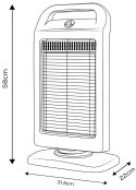 Halogenowy promiennik podczerwieni 400/800/1200W