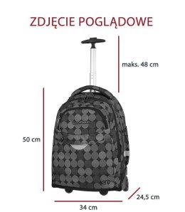 COOLPACK - RAPID - PLECAK MŁODZIEŻOWY NA KÓŁKACH - Dots - 3 Przegrody