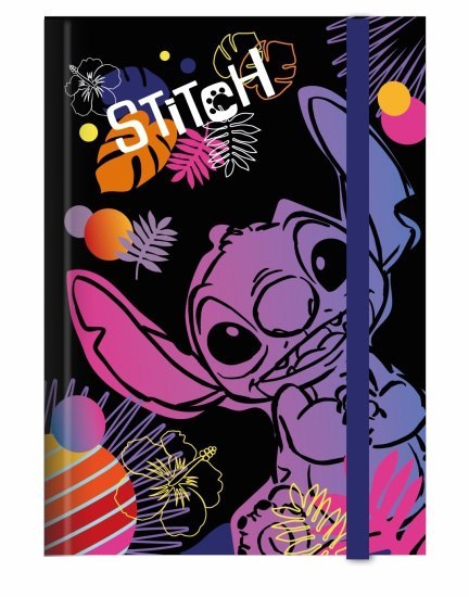 DISNEY TECZKA PRZESTRZENNA TEKTUROWA A4 Z GUMKĄ / 3 cm - WZÓR 1 - STITCH