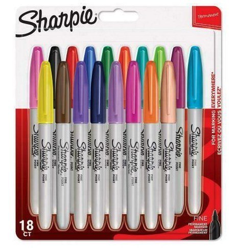 Sharpie Fine marker 18 szt. Końcówka cienka Wielobarwny