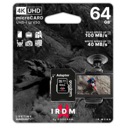 TGD-IRM3AA0640R12 Karta pamięci microSD 64 GB UHS-II U3 Goodram z adapterem