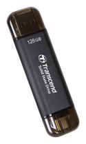 Transcend ESD310C Technologia Thunderbolt 128 GB USB Type-A / USB Type-C USB 3.2 Gen 2x2 Czarny