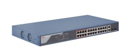 Hikvision DS-3E1326P-EI łącza sieciowe Fast Ethernet (10/100) Obsługa PoE Niebieski