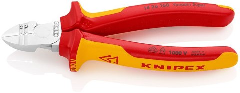 KNIPEX SZCZYPCE TNĄCE BOCZNE DO ŚCIĄGANIA IZOLACJI 160MM