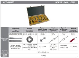FANAR GWINTOWNIKI+NARZYNKI kpl. 40cz M3-M20, CZD-40 HSS.