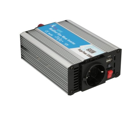 Extralink OPIM-600W | Przetwornica napięcia | samochodowa 12V, 600W modyfikowany sinus