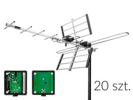 21-057# Antena dvb-t atd32s vhf/uhf mux8 pasywna 20-pak