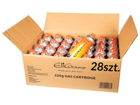 53-178# Gaz uniwersalny elicocamp 220g 28-pak 393ml kartusz