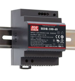 HDR ZASILACZ NA SZYNĘ DIN 92W 3.83A 85-264V AC - 120-370V DC / 24V DC 4M