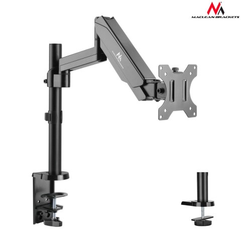 Uchwyt do monitora Maclean, podwójne ramię, ze sprężyną gazową, 17"-32", 8 kg, MC-775