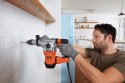 Black & Decker BEHS03K 900 RPM SDS Plus Czarny, Pomarańczowy