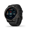 Zegarek Garmin Venu 2 (45 mm) Slate Stainless Steel Bezel / Black Case / Silicone Band