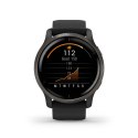 Zegarek Garmin Venu 2 (45 mm) Slate Stainless Steel Bezel / Black Case / Silicone Band