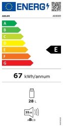 AD 8089 Chłodziarka termoelektryczna - 28 litrów