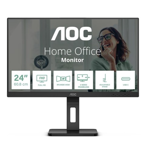 AOC 24P3CV LED display 60,5 cm (23.8") 1920 x 1080 px Full HD Czarny