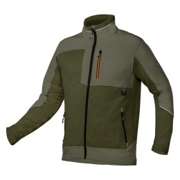 Bluza softshell OUTDOOR, zielona, rozmiar XL