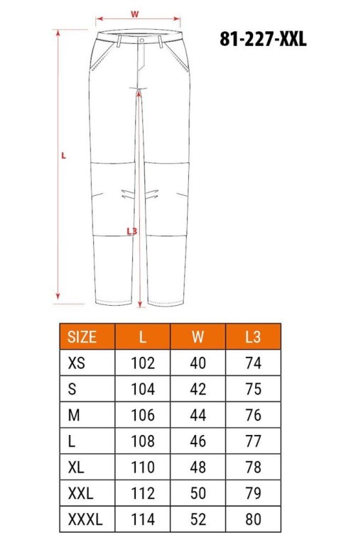 NEO tools 81-227-XXL spodnie ochronne