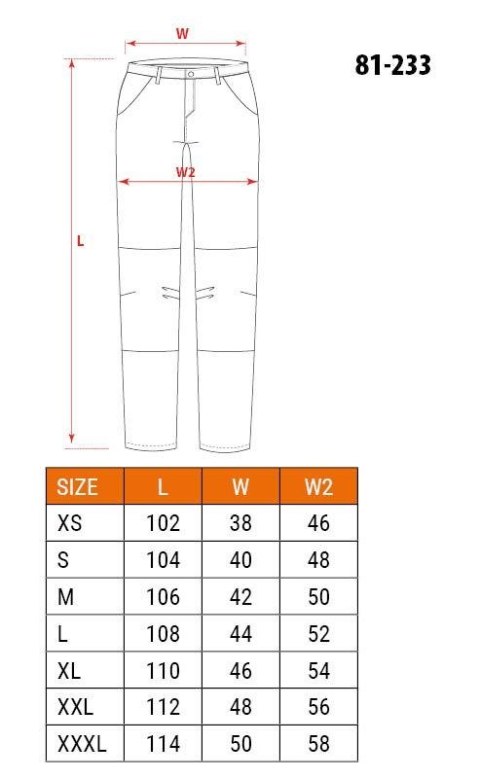 NEO tools 81-233-XL spodnie ochronne Czarny