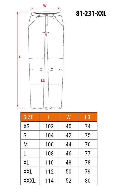 Spodnie ochronne NEO tools 81-231-XXL