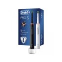 Oral-B Oral-B | Pro3 3900 Cross Action | Elektryczna szczoteczka do zębów | Wymienna | Dla dorosłych | czarno-biały | Liczba dołączonyc