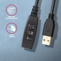 Axagon ADR-220 USB 2.0 A-M -> A-F active extension/repeater cable 20m - Kabel - Digital/Daten kabel USB USB A Czarny