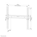 Neomounts WL30-350BL14 uchwyt / stojak do monitorów 165,1 cm (65") Ściana Czarny