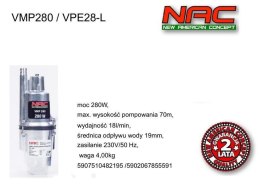 NAC POMPA MEMBRANOWA 280W/VPE28-L .