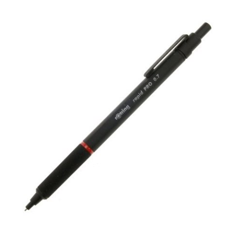 Ołówek automatyczny ROTRING Feinminenstift rapid PRO Matt Juodas FM 0,5mm