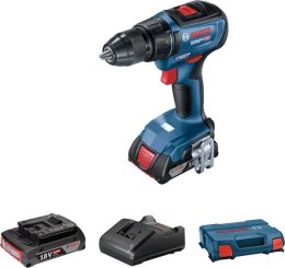 BOSCH WIERTARKO-WKRĘTARKA AKUMULATOROWA GSR 18V-50 2*2.0AH L-CASE