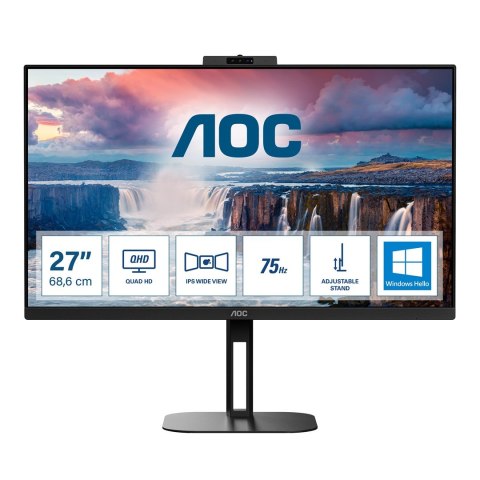 AOC V5 Q27V5CW monitor komputerowy 68,6 cm (27") 2560 x 1440 px Quad HD LED Czarny