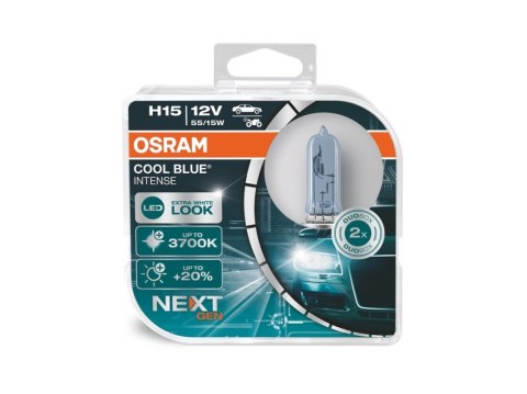 OSRAM 64176CBN-HCB halogen lyskilde COOL BLUE® INTENSE H15 15/55 W 12 V