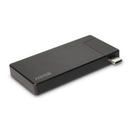 Lindy 43336 stacja dokująca Przewodowa USB 3.2 Gen 1 (3.1 Gen 1) Type-C Czarny