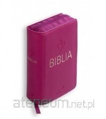 Biblia Tabor flex z zamkiem - malinowa