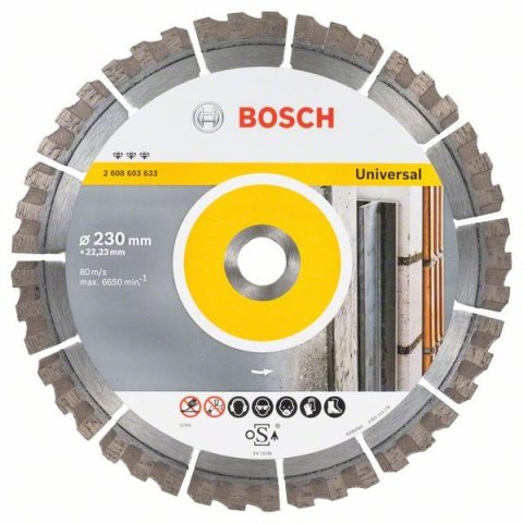 BOSCH TARCZA DIAMENTOWA BEST FOR UNIVERSAL 230MM