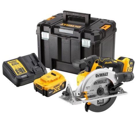 DEWALT PILARKA TARCZOWA AKUMULATOROWA 165MM XR BL 18V 2*5.0AH