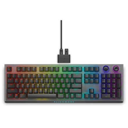 Dell Dell | Alienware Tri-Mode AW920K | Bezprzewodowa Klawiatura Gamingowa | Podświetlenie RGB LED | US | Bezprzewodowa | Czarny | Bl