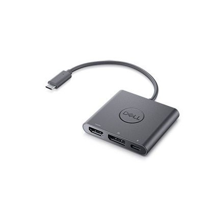 Dell Adapter wideo Dell | 19-pinowe HDMI typu A | 20-pinowe DisplayPort | 24-pinowe USB-C (tylko zasilanie) | żeńskie | 24-pinowe USB