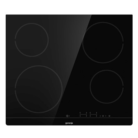 Gorenje Gorenje | ECT641BSC | Hob | Vitroceramic | Number of burners/cooking zones 4 | Touch | Timer | Black | Display