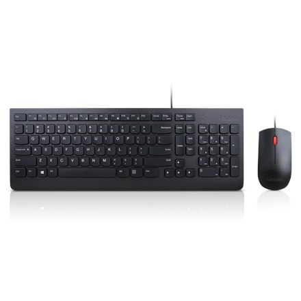 Lenovo Lenovo | Black | Essential | Essential Wired Keyboard and Mouse Combo - Litewski | Zestaw klawiatura i mysz | Przewodowy | PL/LT