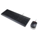 Lenovo Lenovo | Black | Essential | Essential Wired Keyboard and Mouse Combo - Litewski | Zestaw klawiatura i mysz | Przewodowy | PL/LT