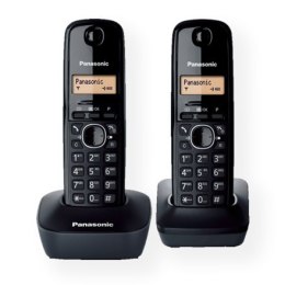 Panasonic Panasonic | Cordless | KX-TG1612FXH | Built-in display | Caller ID | Black | Conference call | Phonebook capacity 50 entries | W