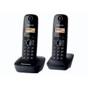 Panasonic Panasonic | Cordless | KX-TG1612FXH | Built-in display | Caller ID | Black | Conference call | Phonebook capacity 50 entries | W